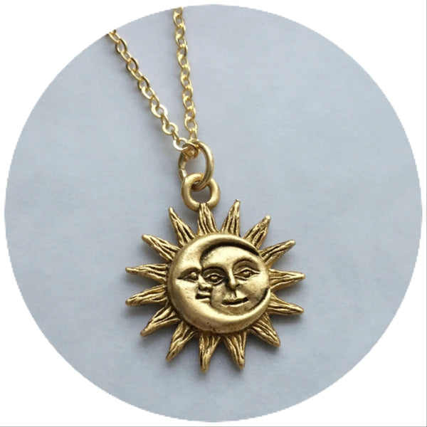 Sun and Moon necklace