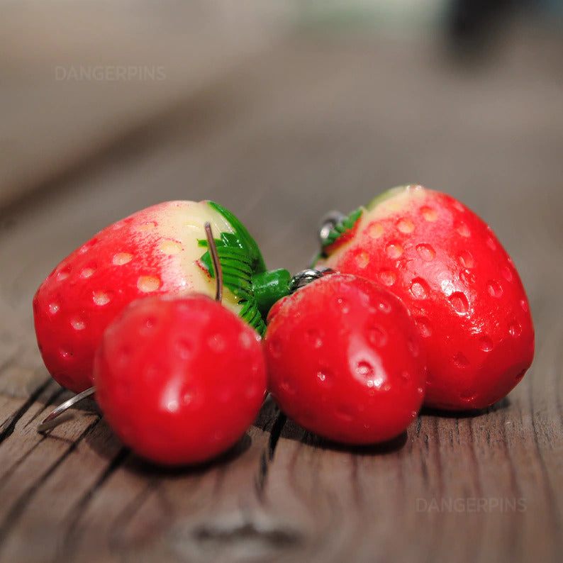 Strawberry earrings