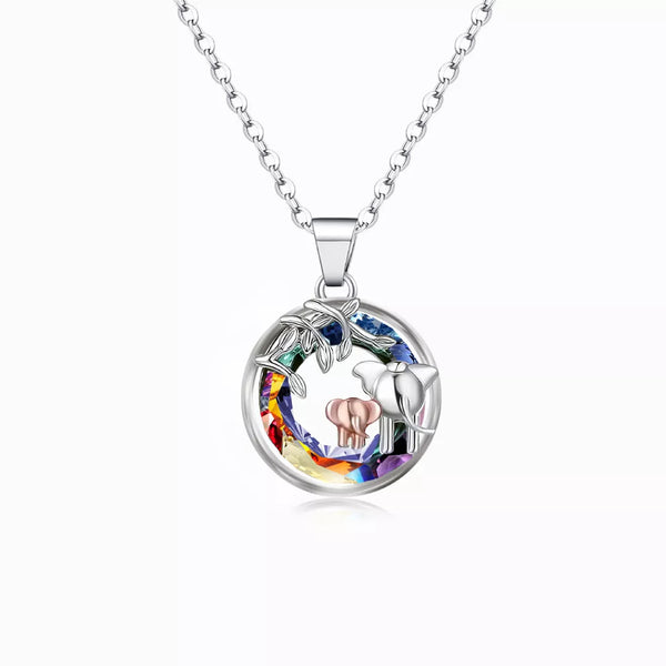 Tree of Life Elephant Sisters Necklace