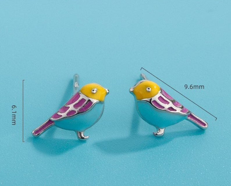 Tiny Bird Earrings