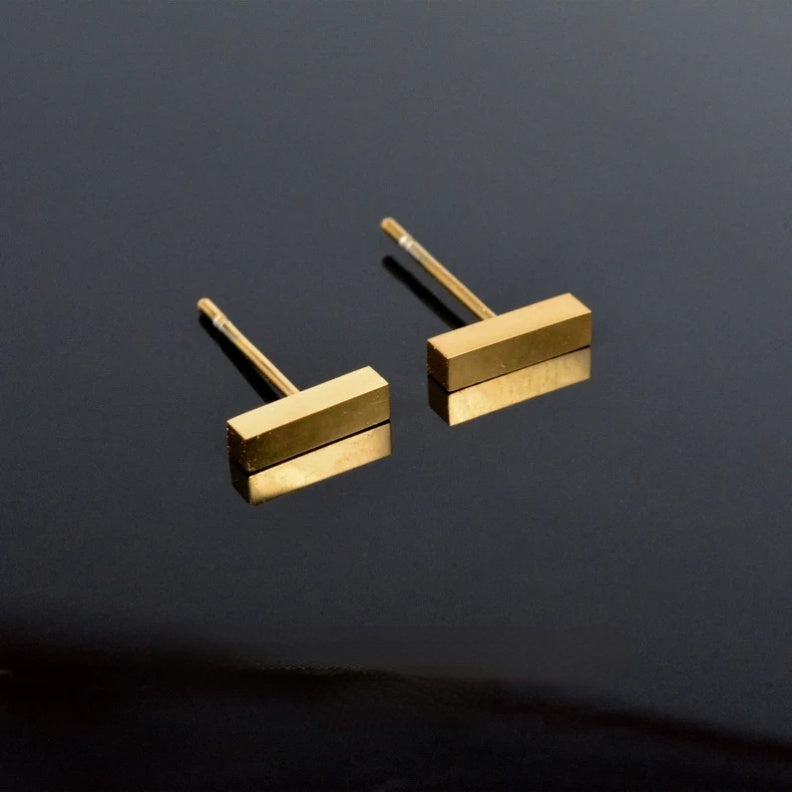 Slim Bar Studs Earrings