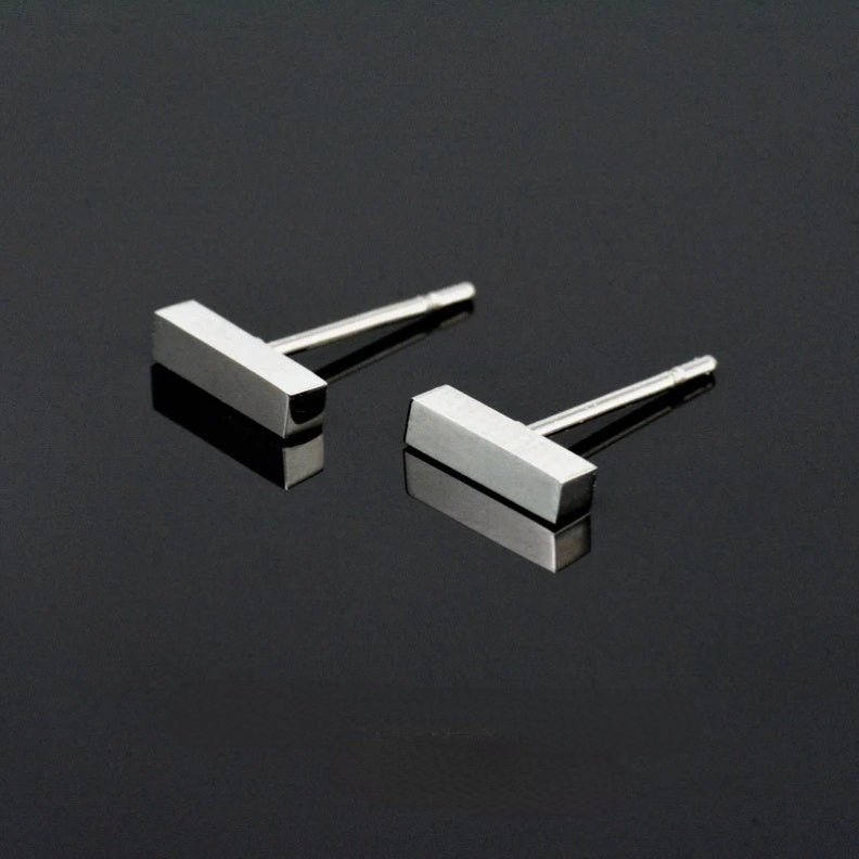 Slim Bar Studs Earrings