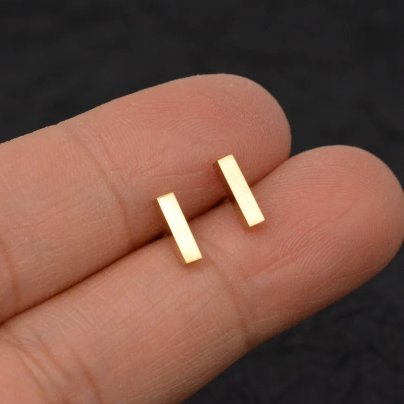 Slim Bar Studs Earrings