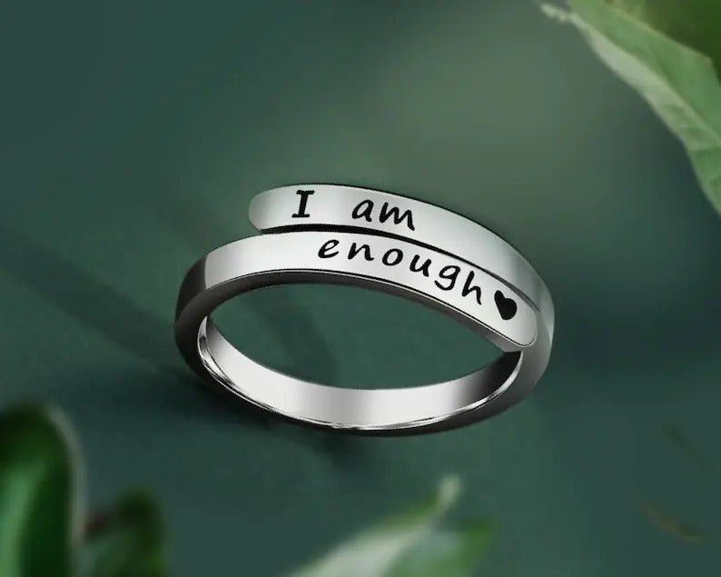 I Am Enough Affirmation Ring