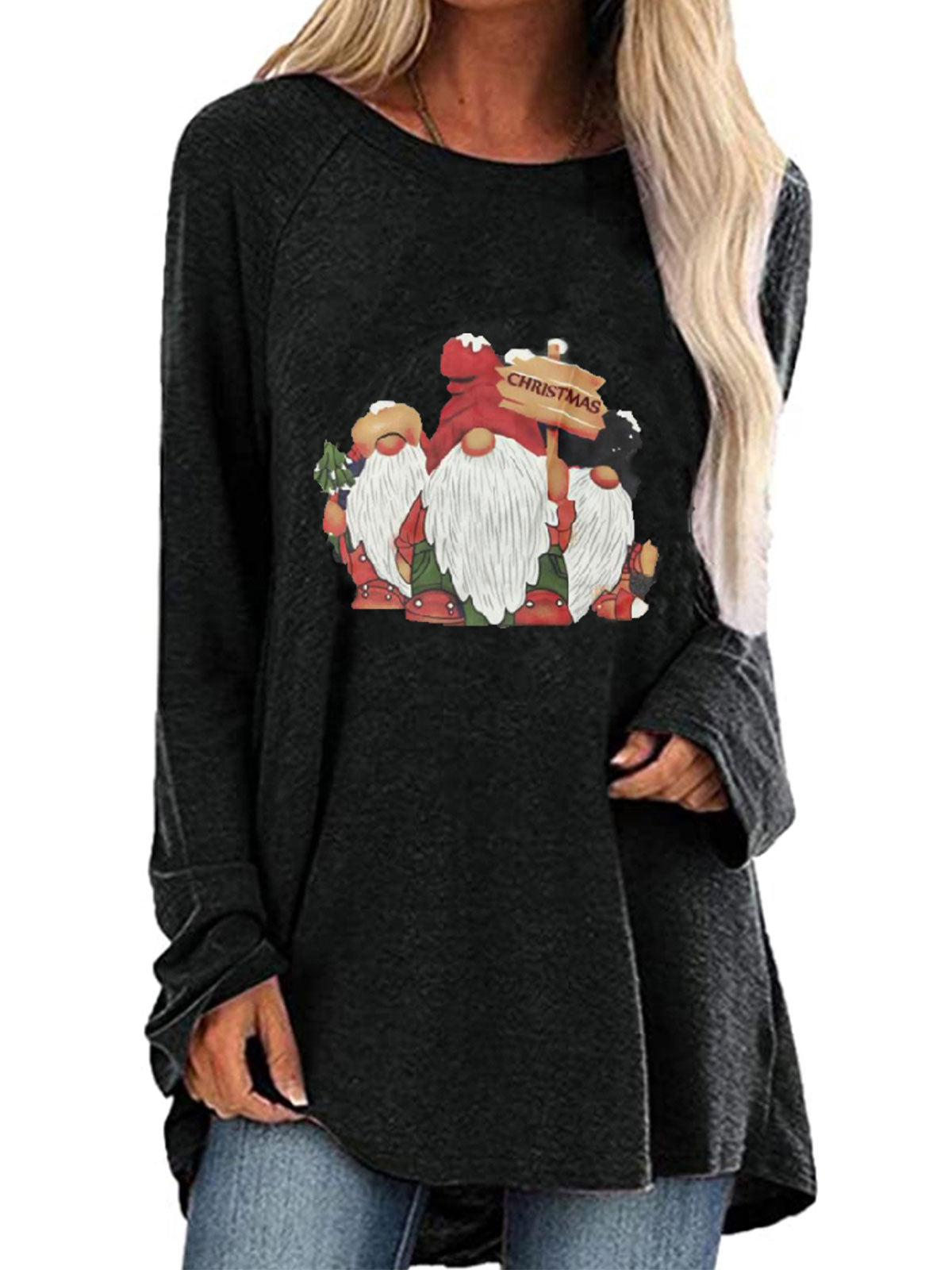 Christmas Deer & Santa Claus Tops