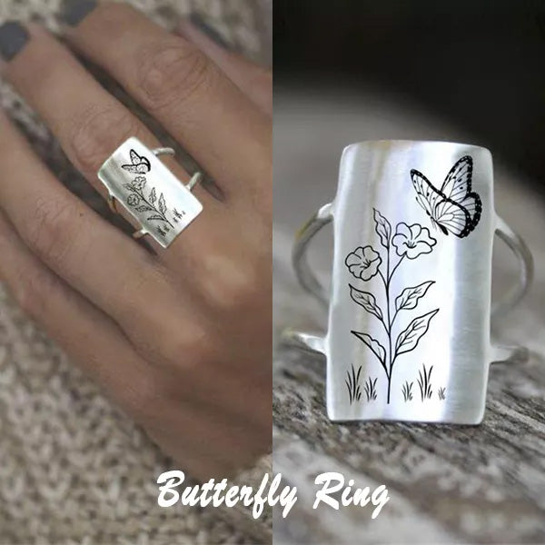 S925 Sterling Silver Hummingbird Ring - Gift For Animal Lover🐦