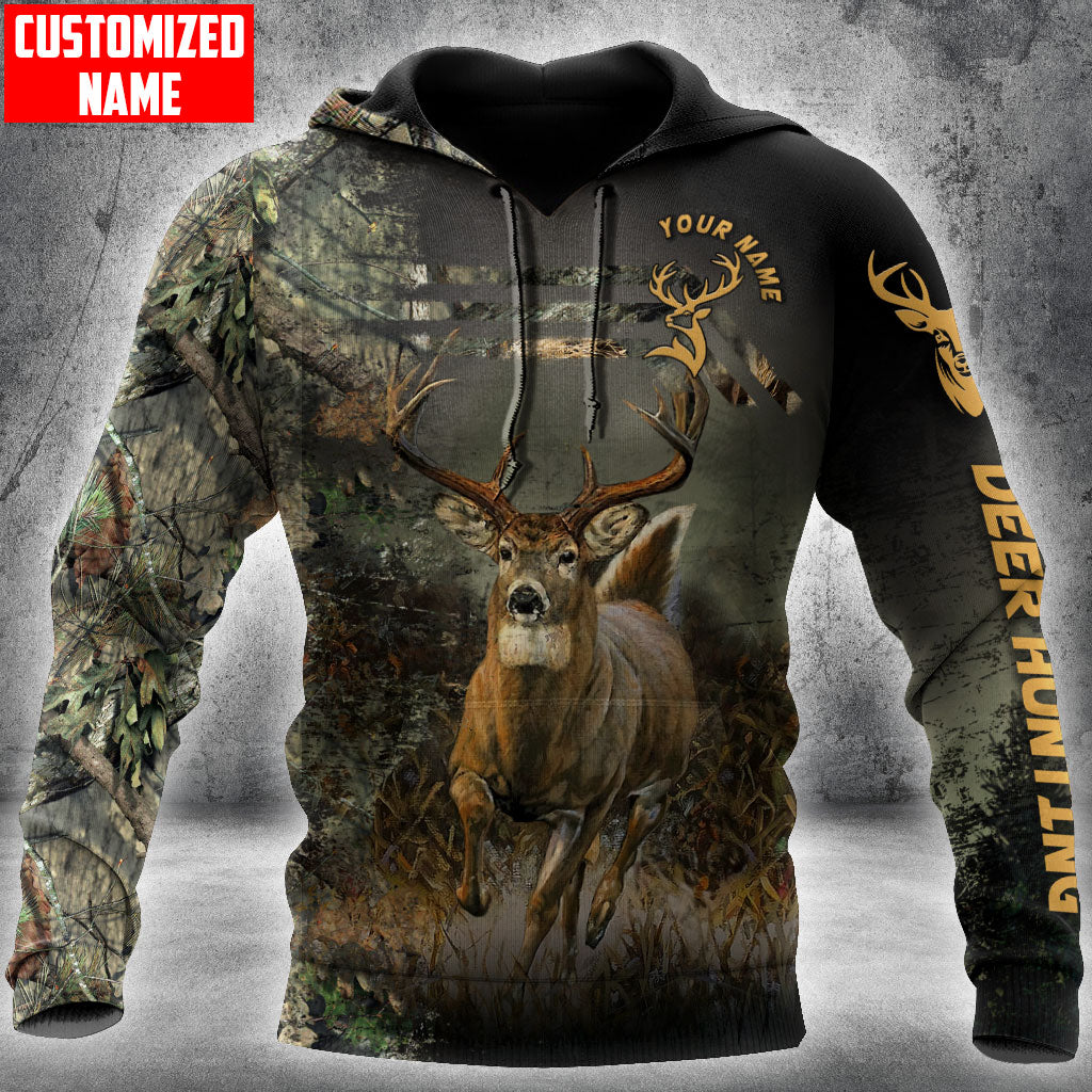 Personalized Name Deer Hunting Camo Unisex Shirts