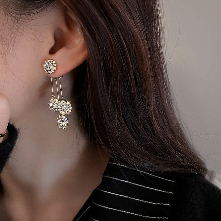 Zircon Round Petal Earrings(Buy 1 get 1 free)