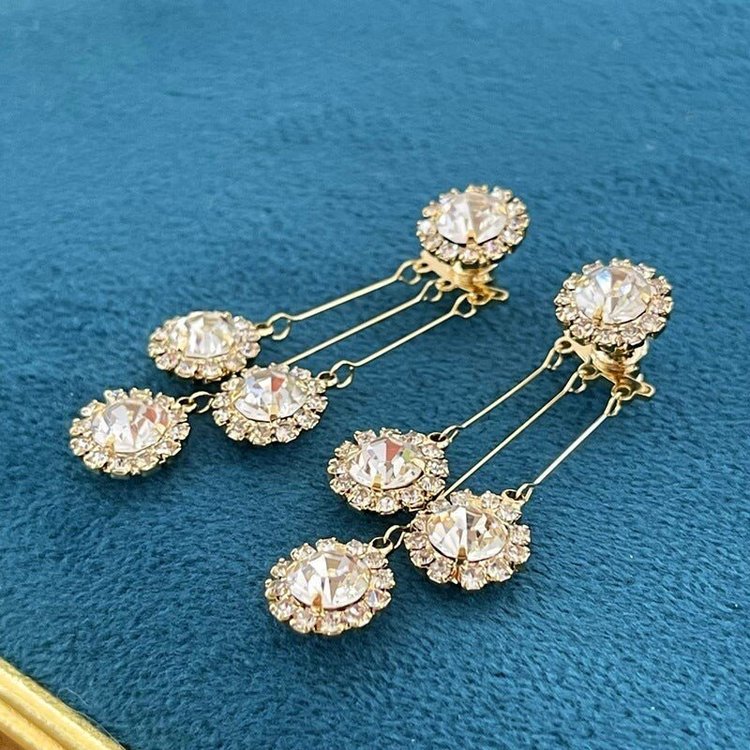 Zircon Round Petal Earrings(Buy 1 get 1 free)