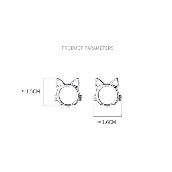 Cat Ear Buckle Earrings