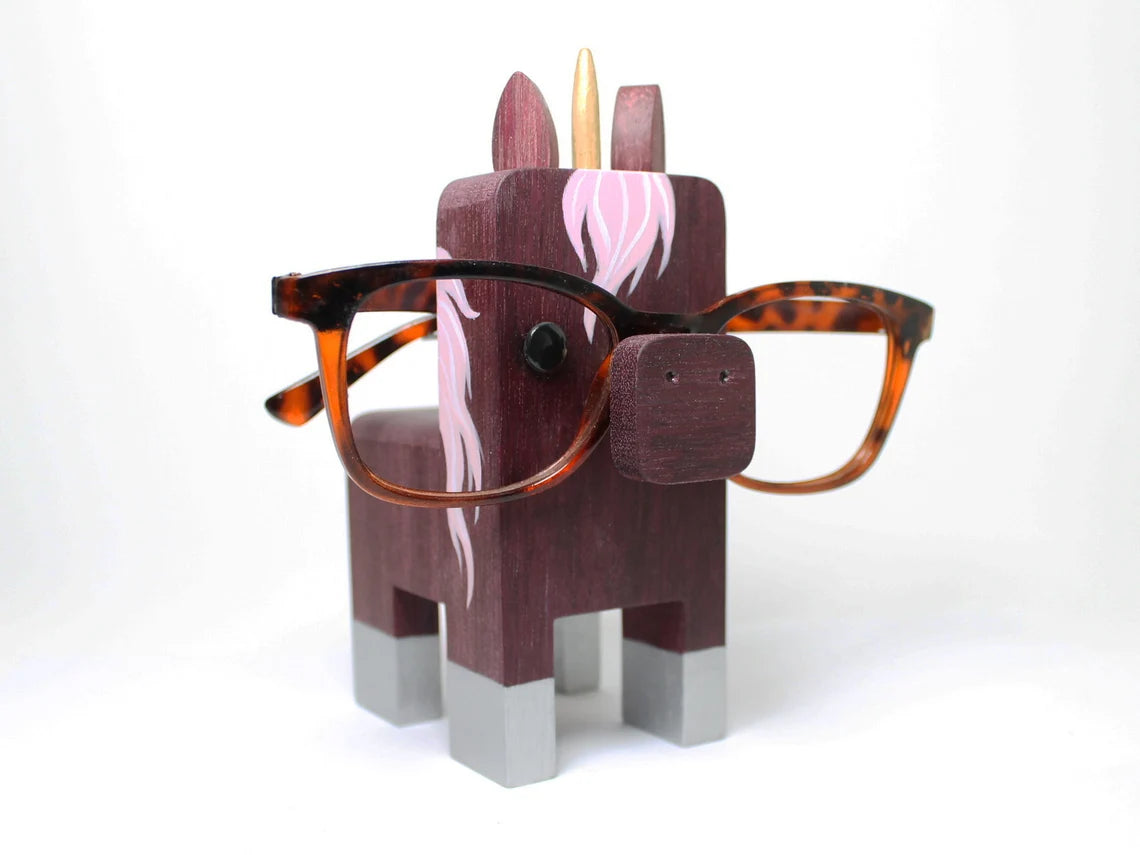 Unicorns Glasses Handmade Holder Art Gift