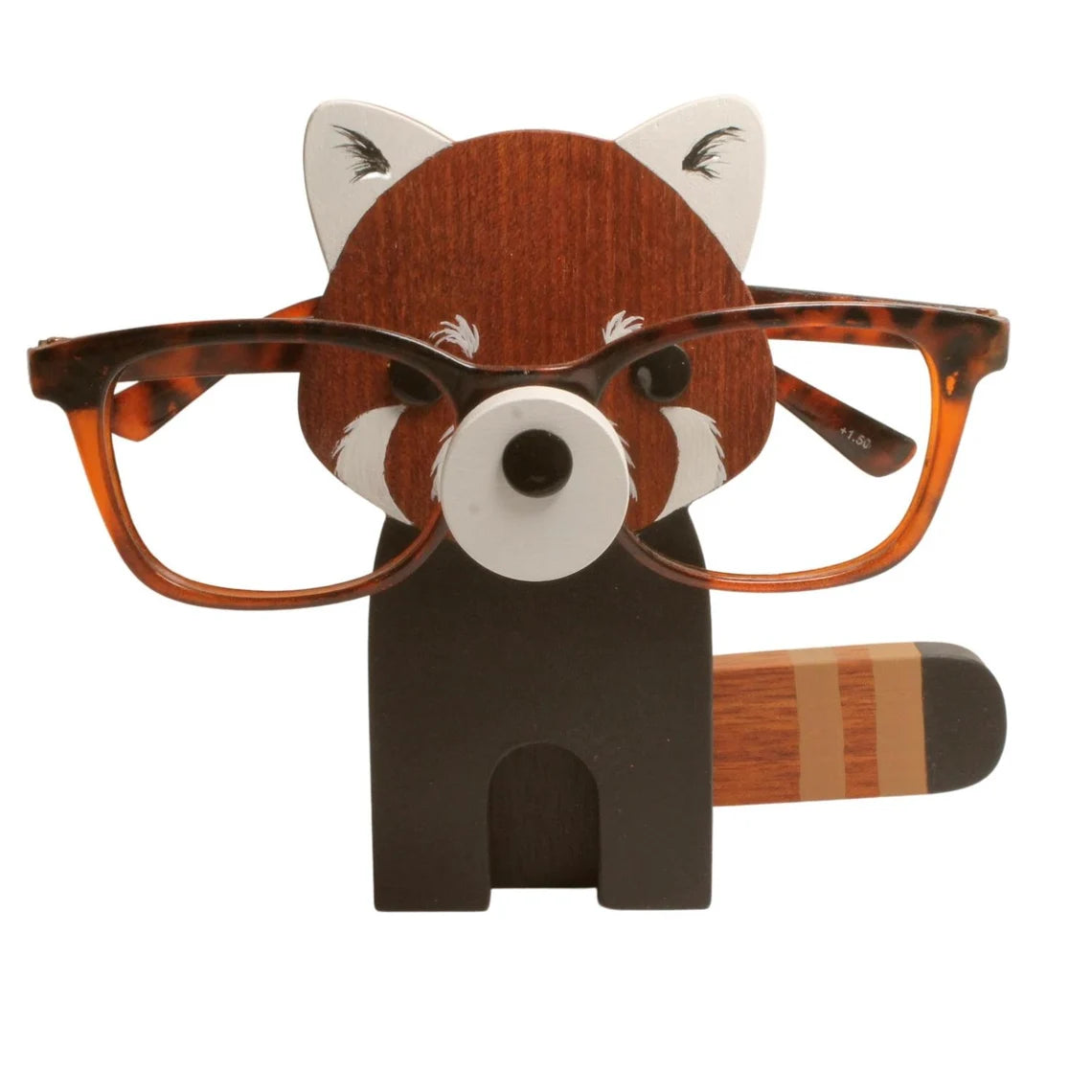 Red Panda Glasses Handmade Holder Art Gift