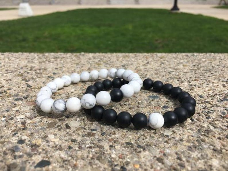 Black And White Matching Bracelets