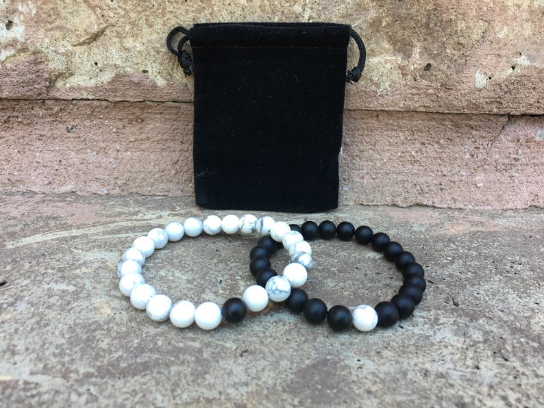 Black And White Matching Bracelets