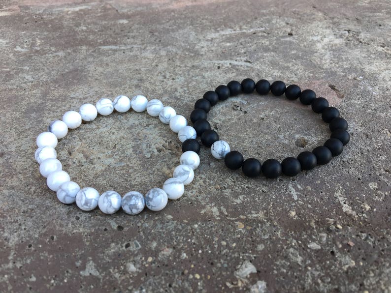 Black And White Matching Bracelets