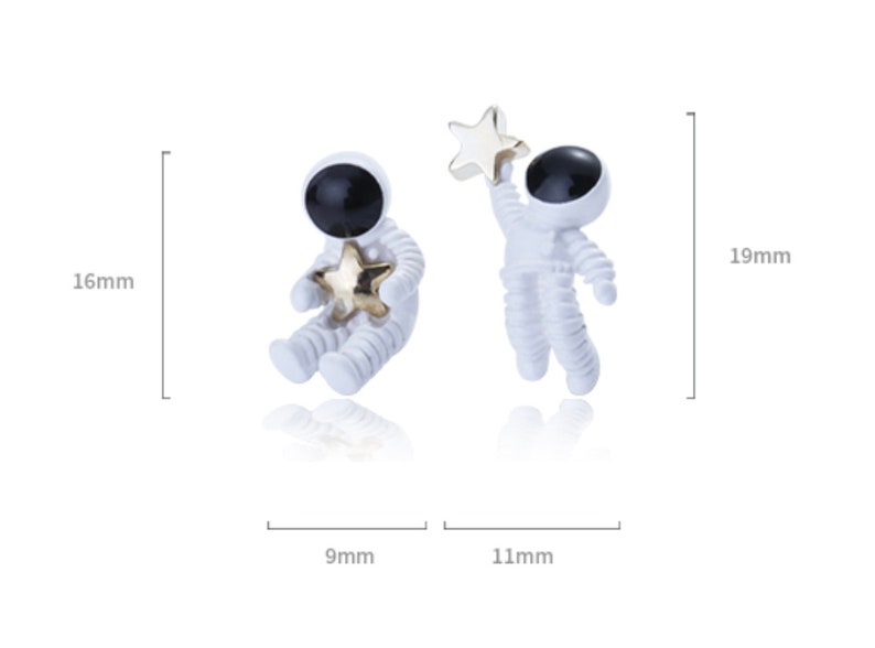 Astronaut earrings