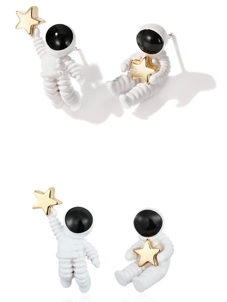 Astronaut earrings