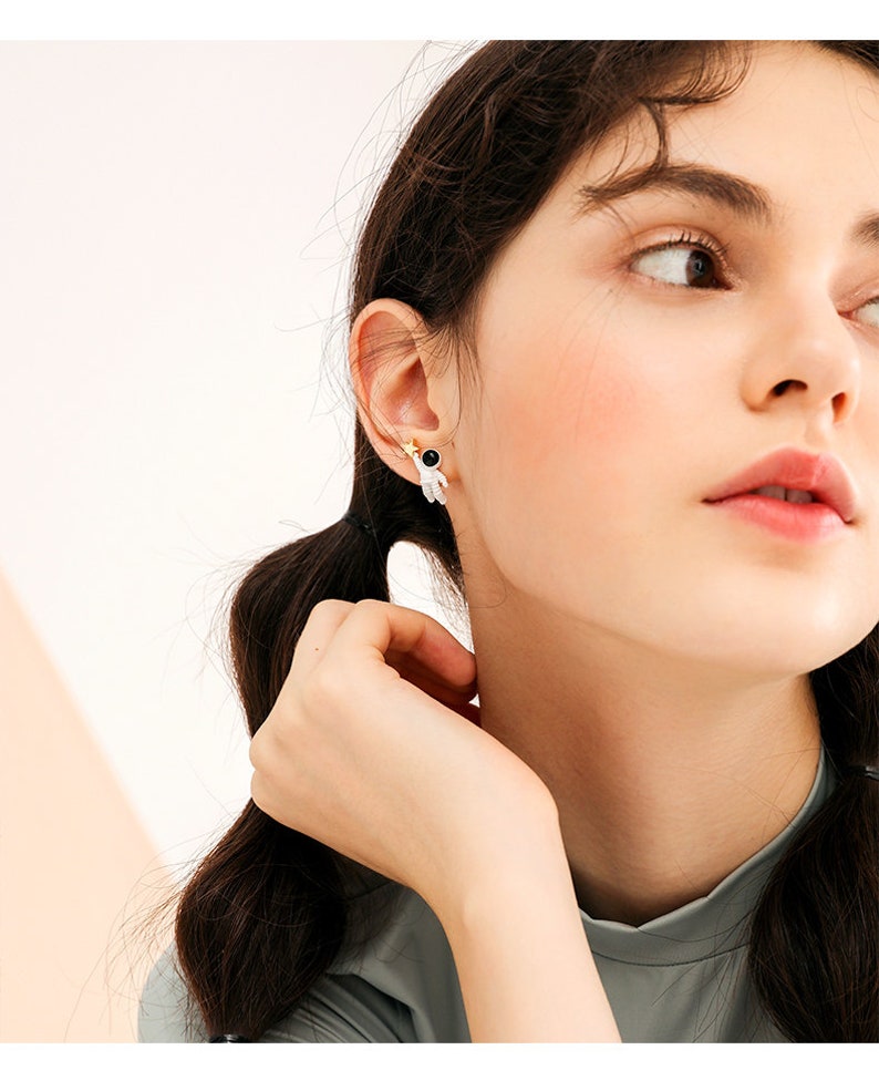 Astronaut earrings