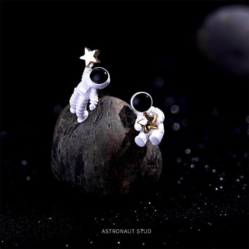 Astronaut earrings