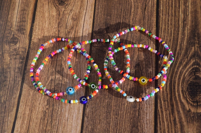 Lucky Evil Eye Beaded Bracelet