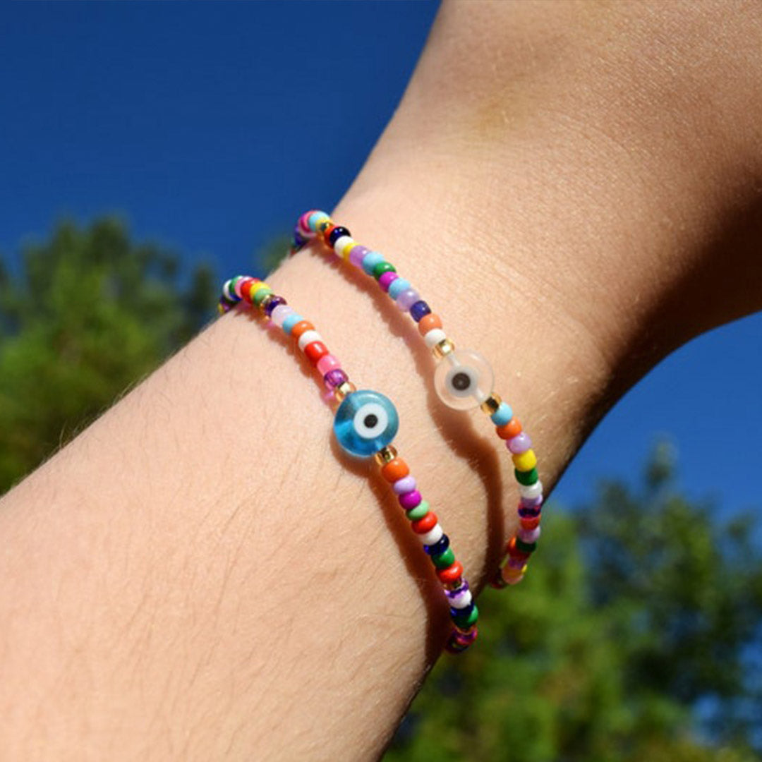 Lucky Evil Eye Beaded Bracelet