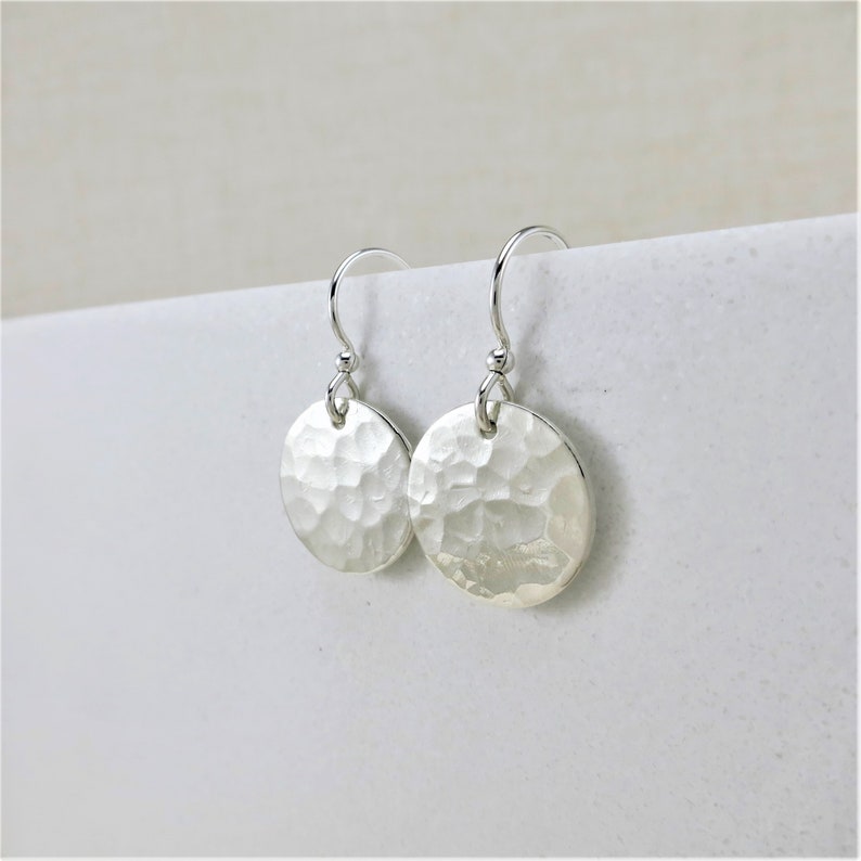 Hammered Disc Earrings