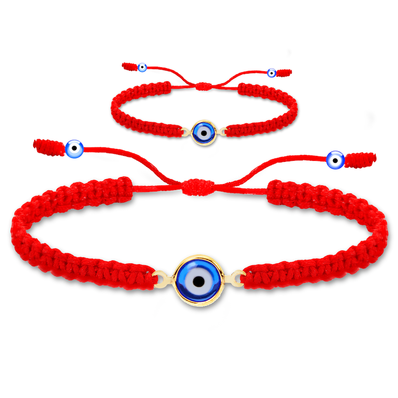 Evil Eye Matching Red String Bracelets