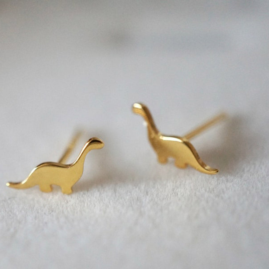 Tanystropheus Dinosaur Stud Earrings