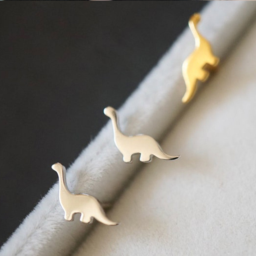 Tanystropheus Dinosaur Stud Earrings