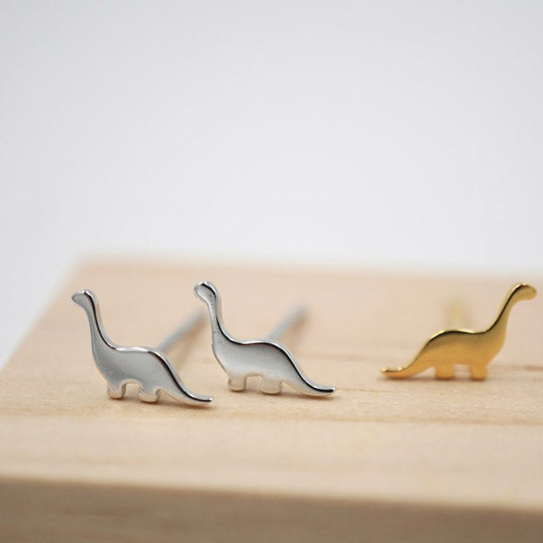 Tanystropheus Dinosaur Stud Earrings