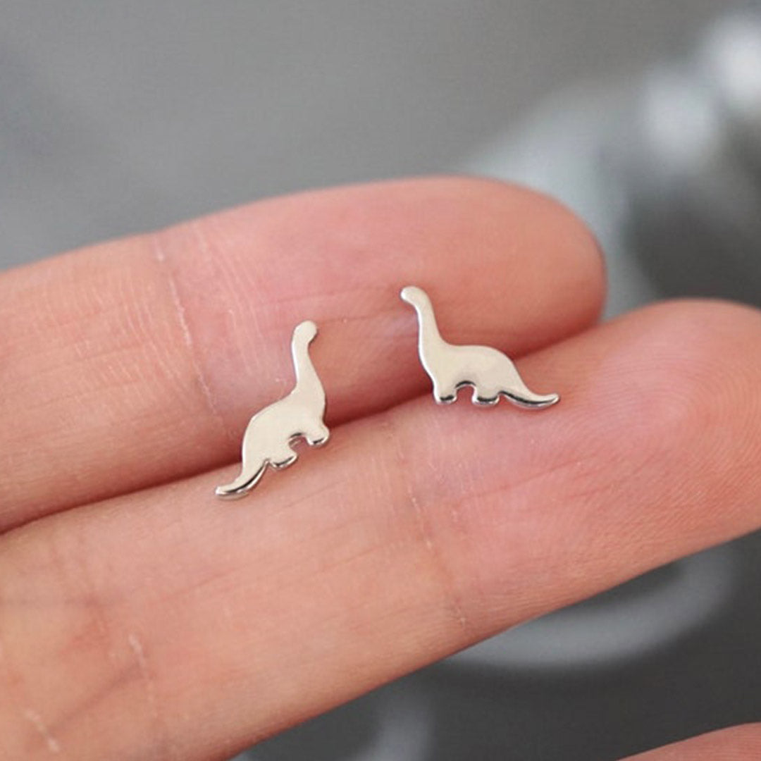 Tanystropheus Dinosaur Stud Earrings