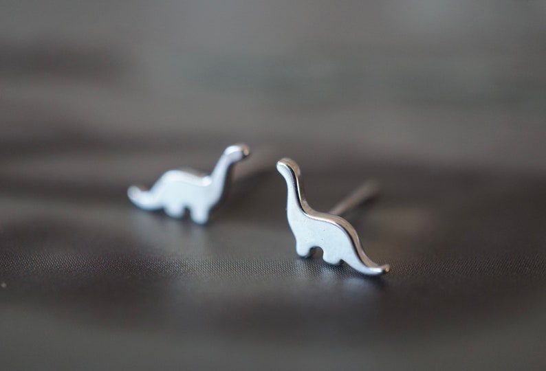 Tanystropheus Dinosaur Stud Earrings