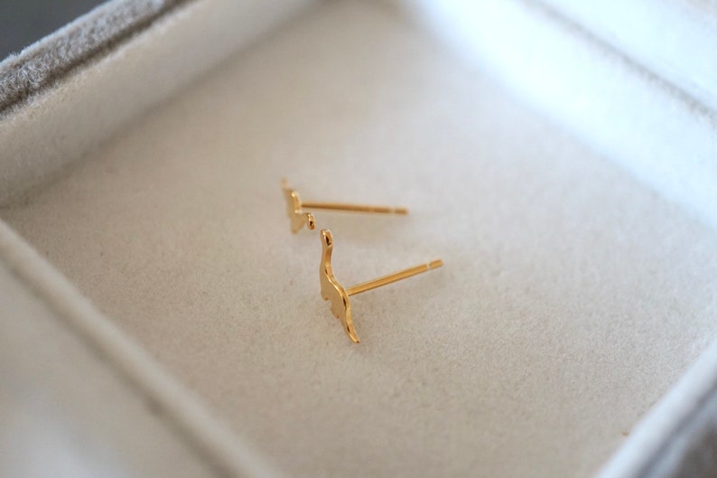 Tanystropheus Dinosaur Stud Earrings