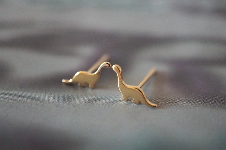 Tanystropheus Dinosaur Stud Earrings