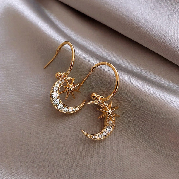 Moon and Stars Earrings