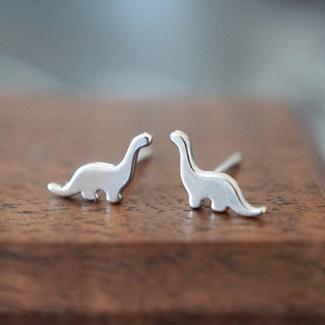 Tanystropheus Dinosaur Stud Earrings