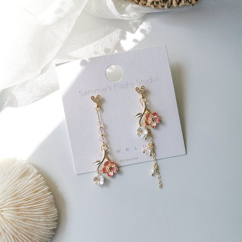 Flower earrings