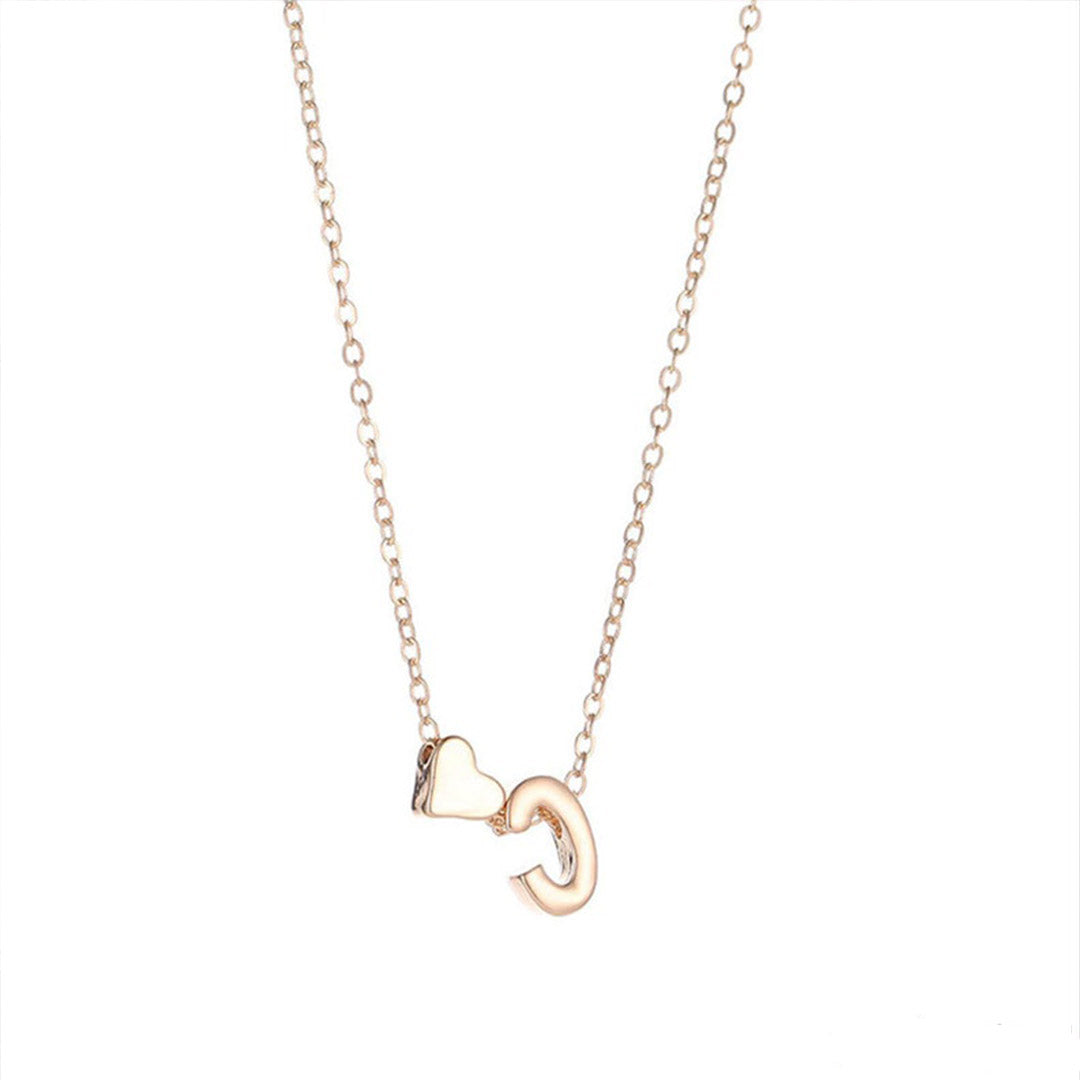 Inital & Heart Necklace