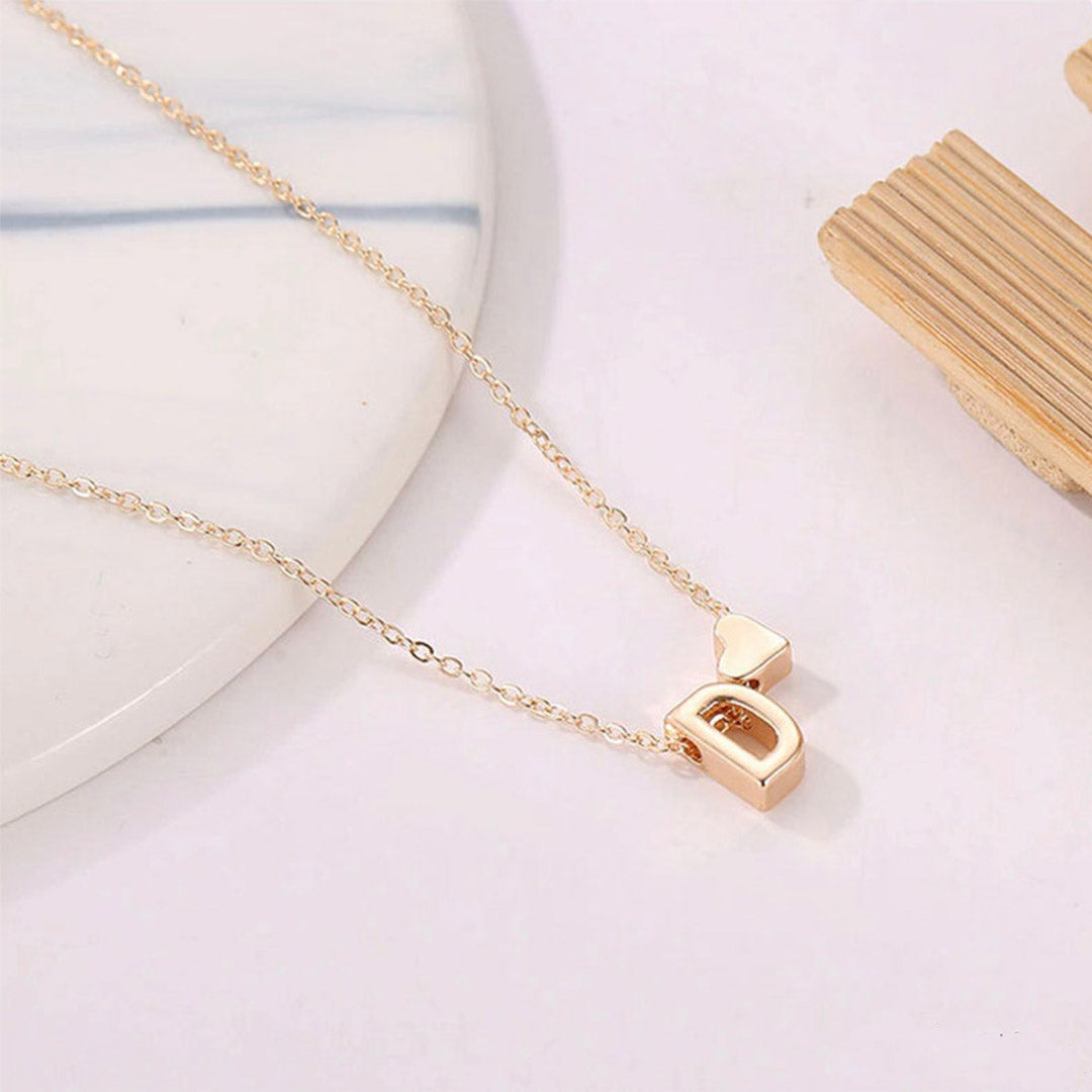 Inital & Heart Necklace