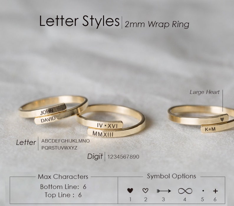 Dainty Name Ring