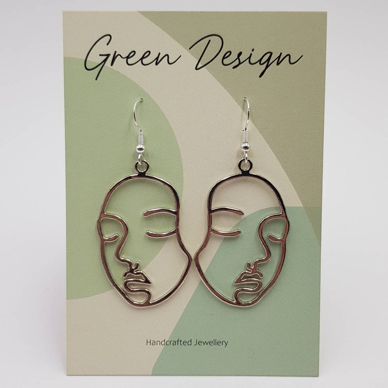 Face Silhouette Lady Earrings