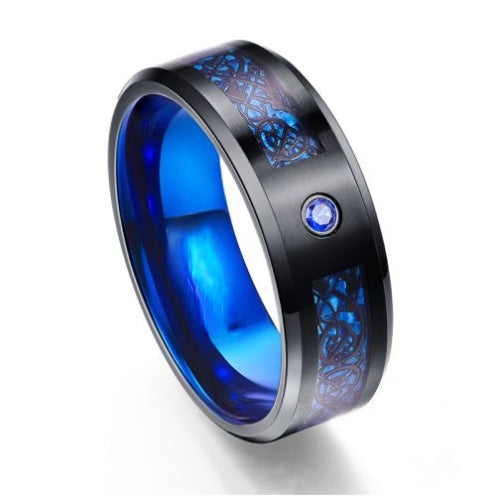 Firestone Dragon's Eye Tungsten Carbide Ring