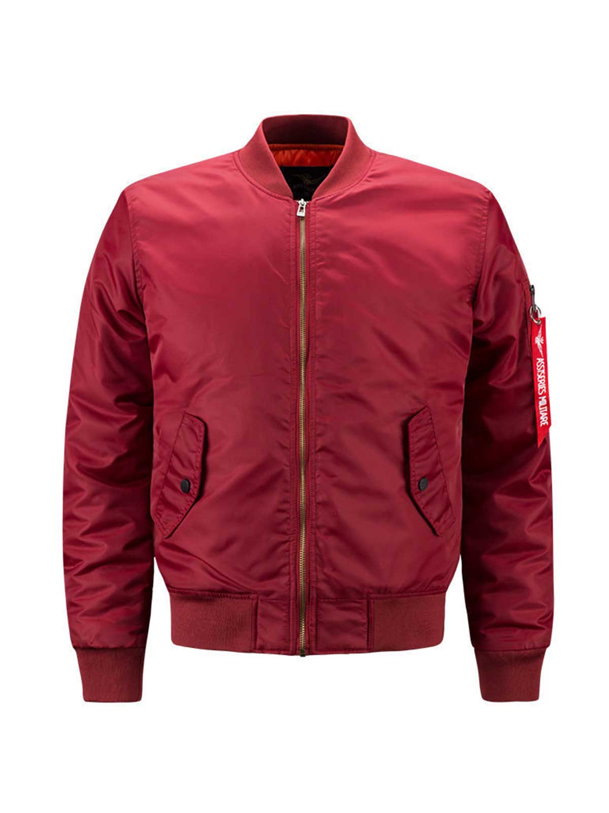 Stand Collar Waterproof Solid Color Jacket